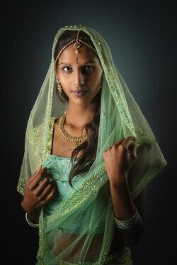 portrait femme indienne