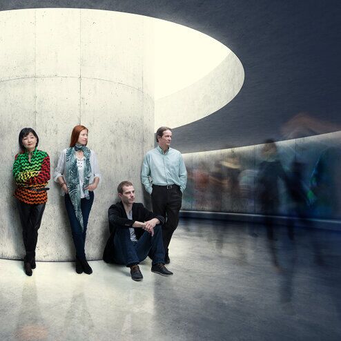 quatuor de musiciens violonistes