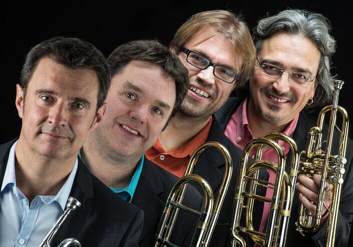 photo de trompétiste et tromboniste